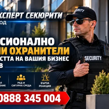 Професионално обучени охранители за сигурността на вашия бизнес Пловдив | expertsecurity.bg